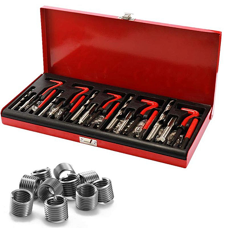 Kit Ferramentas P/ Reparo de Roscas M5 À M12 - Kitron