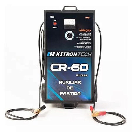 Carregador  Bateria C/ Auxiliar Partida 60A-12V - Kitron