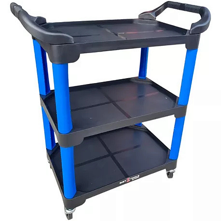 Carrinho 3 Bandejas Azul - Sigma Tools