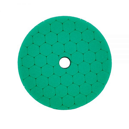 Boina Hex Espuma 5'' p/ Roto Orbital-Verde-Corte Agressivo - Sigma Tools