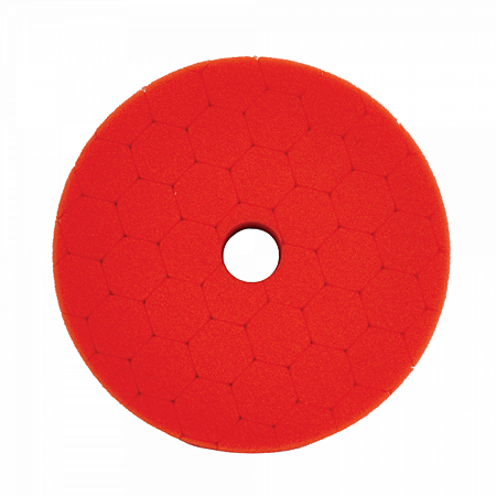 Boina Hex Espuma 5'' p/ Roto Orbital-Vermelho-Super Lustro- Sigma Tools