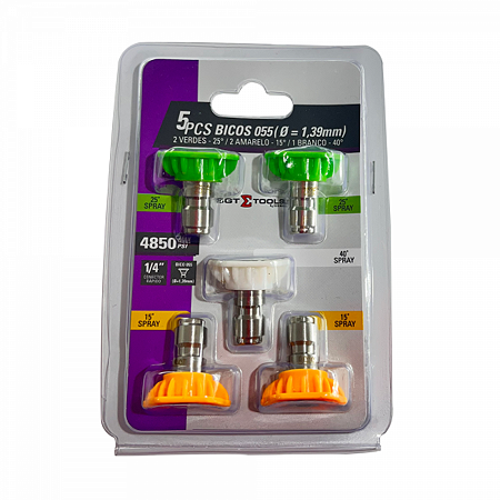 Jogo 5 Bicos 055 (Diâmetro 1.39MM) - Sigma Tools
