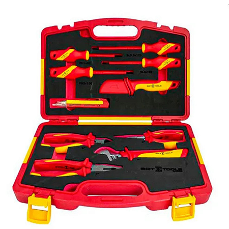 Kit Ferramentas Isoladas P/ Elétrico  1.000v C/10pçs - Sigma Tools