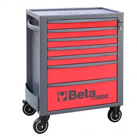 Carrinho de Ferramentas c/7 Gavetas RS24 Vermelho - Beta