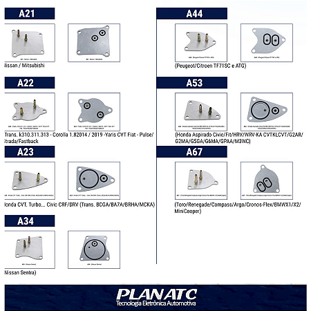 Kit 7 Flanges P/ Troca de Óleo De Câmbio - Plana