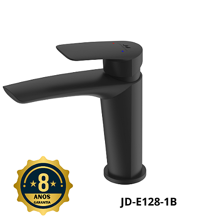 Misturador monocomando para banheiro JOY cromado preto fosco