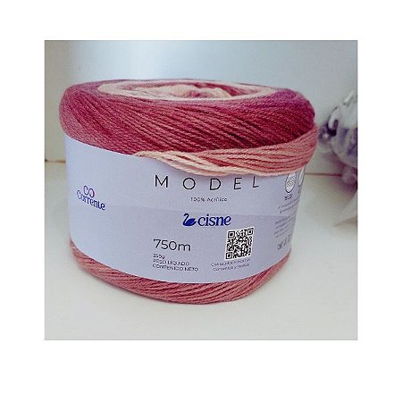 Lã Model Mescla em Tons de Salmão e Rose cor 02880