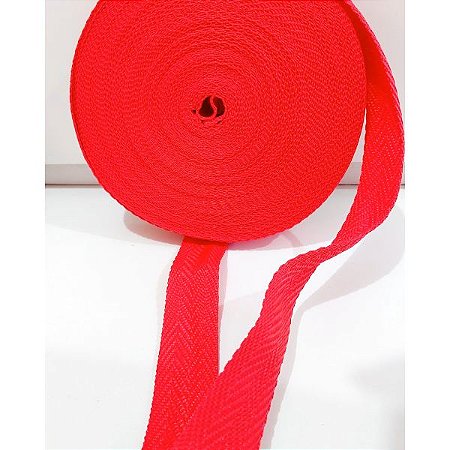 Alça de Bolsa Polipropileno Vermelho 30 mm Metro