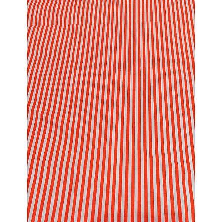 Tecido Tricoline para Patchwork com Listras em Vermelho e Branco