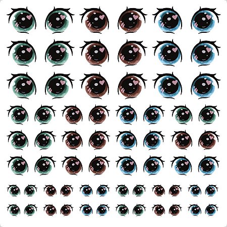 Transfer Olhos Corações TTQ4-072