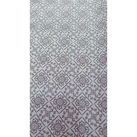 Tecido Tricoline para Patchwork com Estampa de Arabesco Cinza