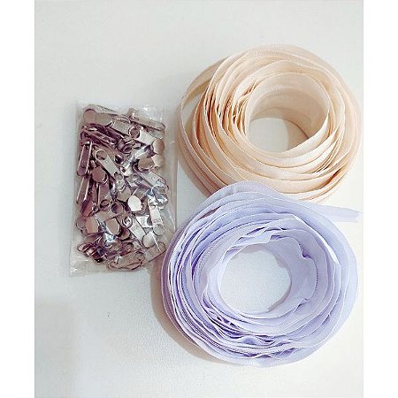 Kit 10 metros Zíper com 50 Cursores