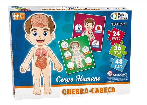 Quebra Cabeca Corpo Humano - Pais e Filhos