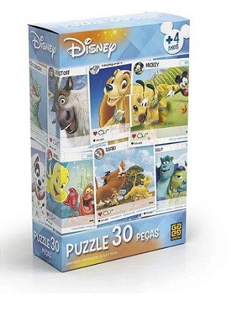 Livro Quebra Cabeca 30pcs Disney -