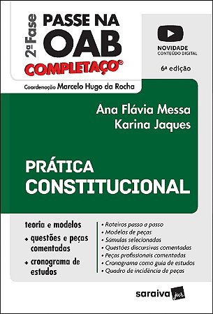Livro Passe Na Oab - 2 Fase - Fgv - Completaco - Pratica Constitucional - Rocha/messa/jaques