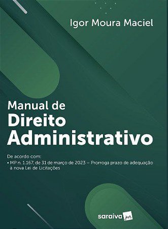 Livro Manual de Direito Administrativo  Maciel