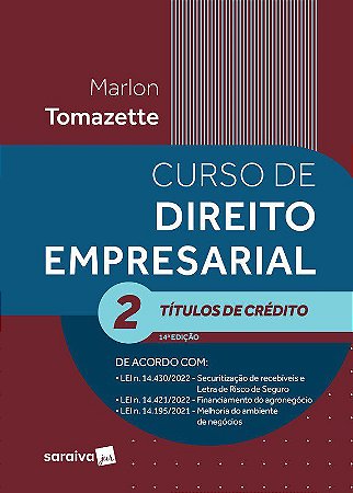 Livro Curso de Direito Empresarial: Titulos de Credito Vol. 2 - Tomazette