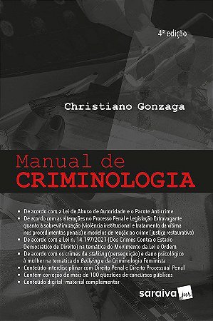 Livro Manual de Criminologia - Gonzaga