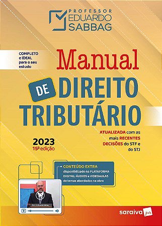 Livro Manual de Direito Tributário - Sabbag - Saraiva