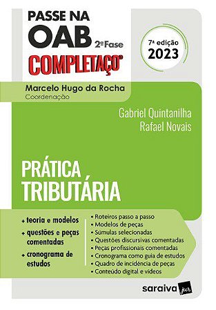 Livro Passe Na Oab 2 Fase Completaco Pratica Tributaria - Quintanilha/novais