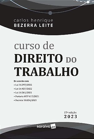 Livro Curso de Direito do Trabalho - Leite