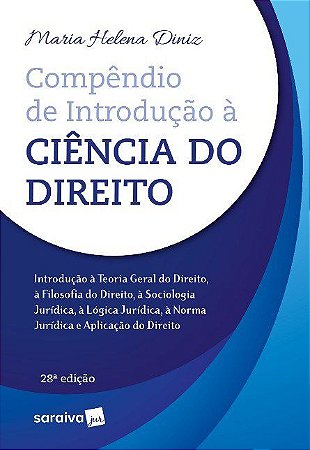 Livro Compêndio de Introdução a Ciência do Direito  Diniz