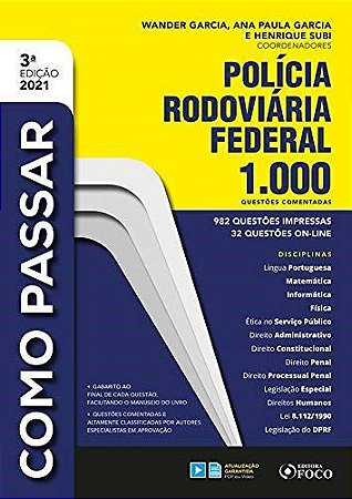Livro Como Passar em Concursos da Policia Rodoviária Federal - Garcia - Foco