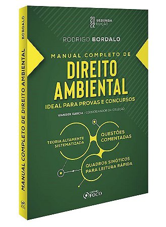 Livro Manual Completo de Direito Ambiental - Bordalo - Foco