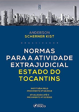 Livro Normas para a Atividade Extrajudicial Estado de Tocantins - Kist