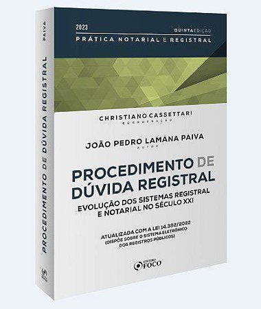 Livro Procedimento de Dúvida Registral - Paiva - Foco