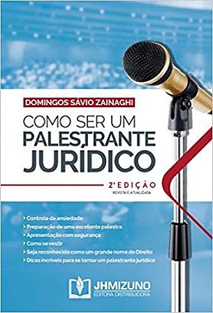 Livro Como Ser Um Palestrante Juridico 2  Edicao - Zainaghi, Domingos S