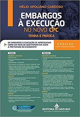 Livro Embargos à Execução No Novo Cpc - Cardoso, Hélio Apoli