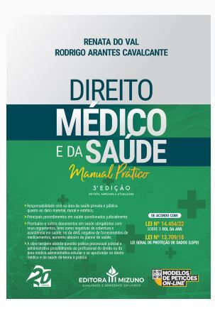 Livro Direito médico e da saúde - Cavalcante - Mizuno -