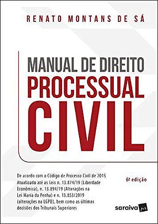 Livro Manual de Direito Processual Civil - 06ed/21 - Sa