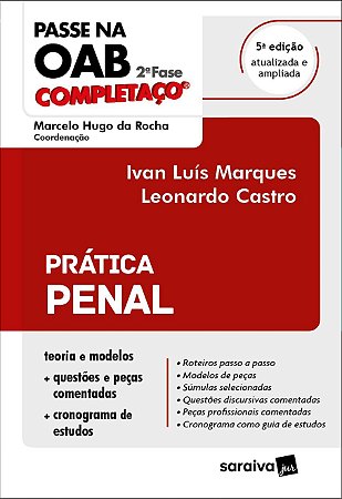 Livro Passe Na Oab 2 Fase - Pratica Penal - Marques - Saraiva