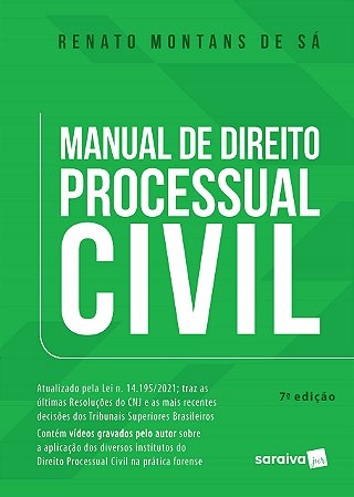 Livro Manual de Direito Processual Civil - Sa