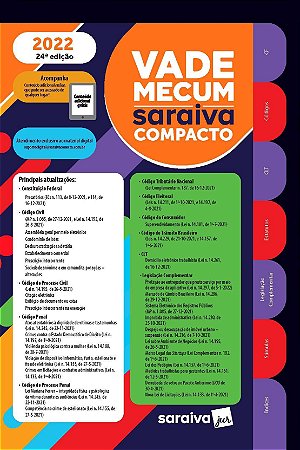 Livro Vade Mecum Compacto 2022 - Saraiva