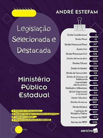 Livro Legislacao Selecionada e Destacada - Estefam