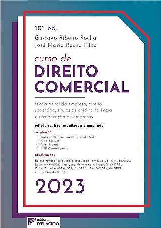 Livro Curso de Direito Comercial - Rocha/ Rocha Filho