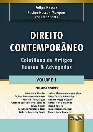 Livro Direito Contemporaneo - Volume 1 - Coletanea de Artigos Hasson & Advogados - Hasson/marques