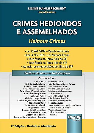 Livro Crimes Hediondos e Assemelhados - Heinous Crimes - Hammerschmidt