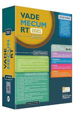 Livro Vade Mecum Rt 2021 - Editora Revista dos