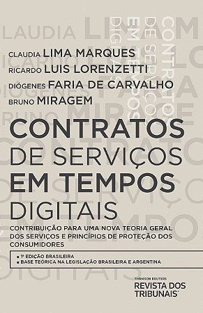 Livro Contratos de Servicos em Tempos Digitais - Miragem/lorenzetti/c