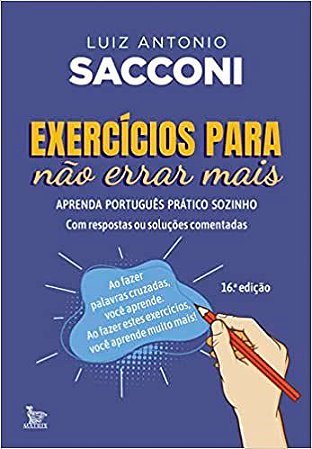 Livro Exercicios para Nao Errar Mais: Aprenda Portugues Pratico Sozinho - Sacconi
