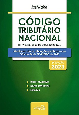 Livro Codigo Tributário Nacional  Vieira