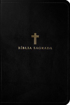 Livro Bíblia Sagrada ACF, Couro Soft, Preta, Letra Grande