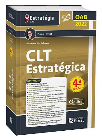Livro CLT Estratégica 4ª Edição - Ferreira - Rideel