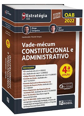 Livro Vade-Mécum Constitucional e Administrativo - Cerqueira - Rideel