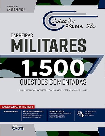 Livro 1500 Questões Comentadas Carreiras Militares 2021