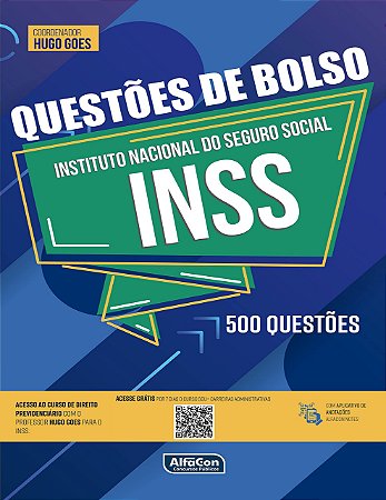 Livro Questões de Bolso Inss: 500 Questões - Equipe Alfacon